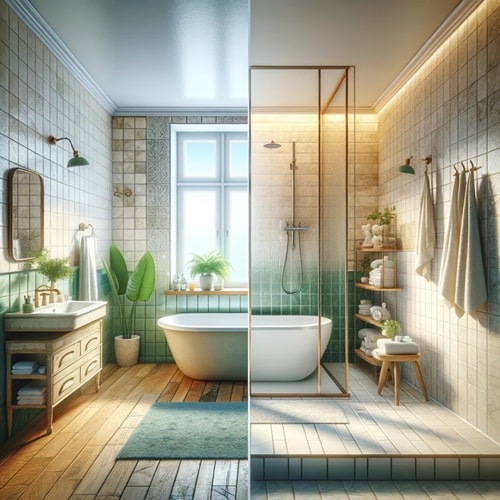 Trasformazione del bagno: da vasca vecchia a doccia moderna con bonus 2024
